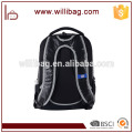 Wholesale Durable Lightweight Black Canvas Backpack School Bag for Student